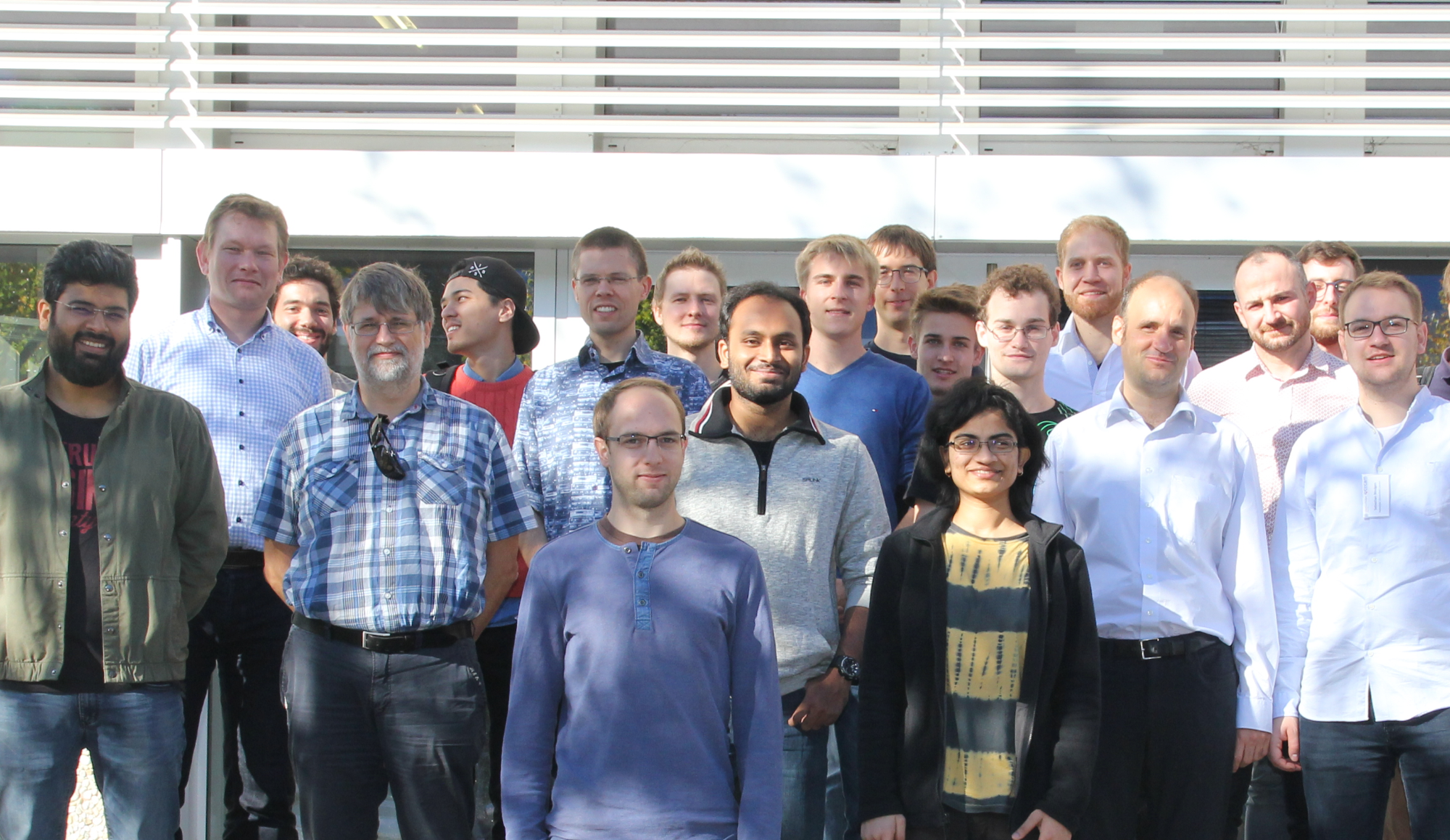 Die Teilnehmer der CECAM Summer School 2018 auf dem Campus in Stuttgart-Vaihingen